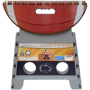 folding step stool football top Penn State Athletic Logo on base